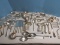 2 Silver Flatware Storage Chest Misc. Silverplated Flatware and Serving Utensils