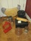 Kitchenware Rooster Cutting Board Enamel Speckle Pot, Hand sifter, Tin Box, Etc.