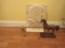 Art Group Concrete Relief Greek God Profile Sculpted Portrait On Stand