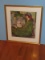 Splendid Portrait Lady w/White Cat Modernist Expressive Fine Artwork Signed Barbara Wood