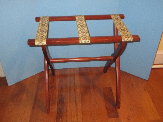 Maple Folding Luggage Suitcase Rack (Some Nicks/Scratches)