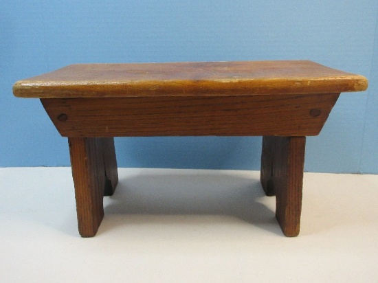 Rustic Walnut Step Stool