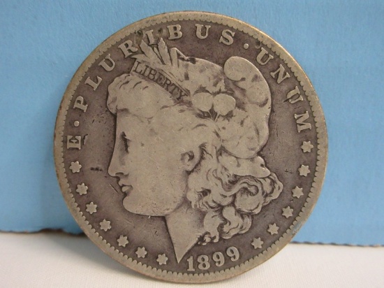 Early 1899-O Morgan Silver Dollar Coin New Orleans Mint Composition 90% Silver