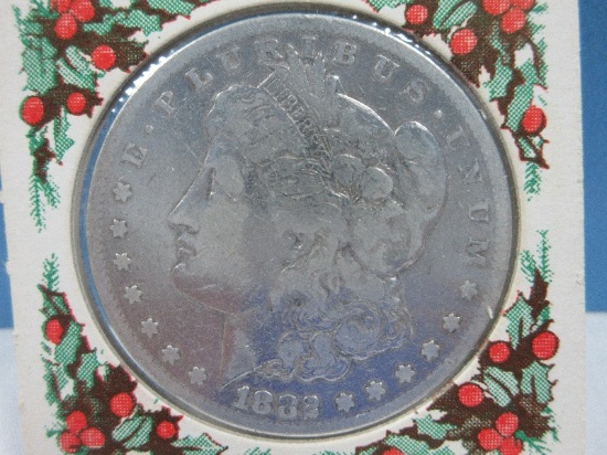 1882-S Early Morgan Silver Dollar Coin San Francisco Mint Composition 90% Silver