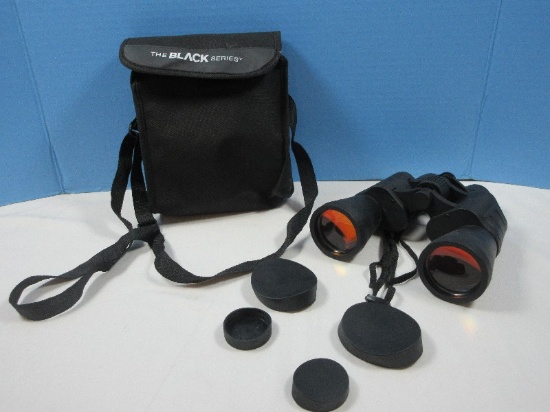 The Black Series by Shift 7 X 50 Magnification UV Coated Optics Binoculars w/Case