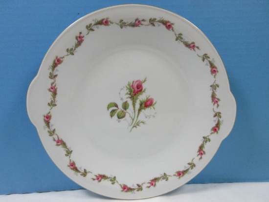 Escenbach Moss Rose Pattern Center Rose Garland Border Design China Handled 10 3/4"