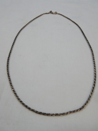Made in Italy 925 Sterling Silver Rope Chain Necklace