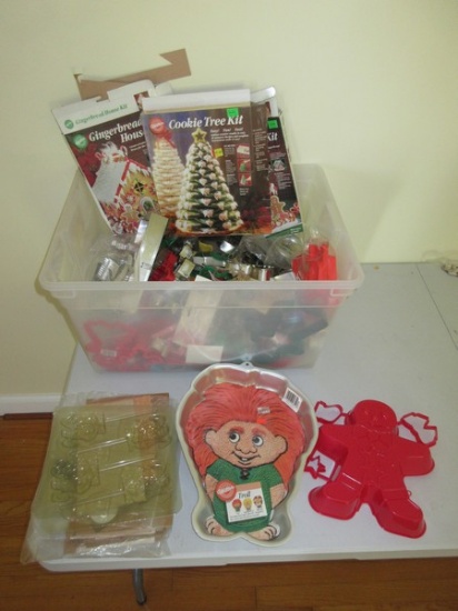 Cookie Cutter Collection, Bunny rabbit Chocolate Mold, Wilton Troll Cake Pan etc.