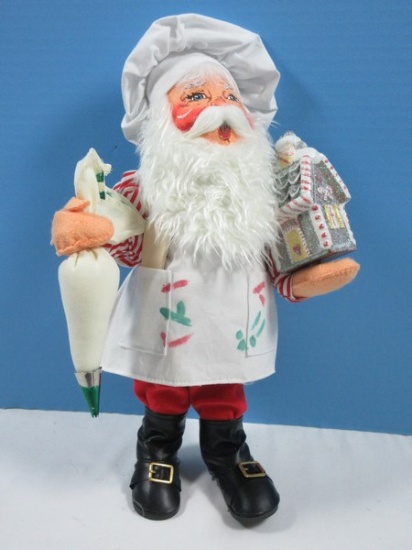 Collector Annalee Mobilitee Plush Doll Santa Claus Holiday Baking Champ w/Icing Bag &