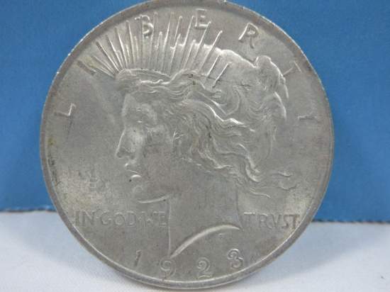 1923-Early Peace Silver Dollar Philadelphia No Mint Mark 90% Silver