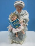 Collectors Danbury Mint Once Upon a Time Grandma Porcelain Doll by Judy Belle w/Storybook