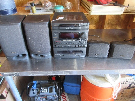Aiwa Digital Audio System NSX-5200 DSP Surround CD 3 Disc Player AM/FM & Dual Cassette
