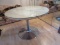 Awesome Mid Century Modern Chromecraft Style Pedestal Chrome Base w/ Natural Pine Wood