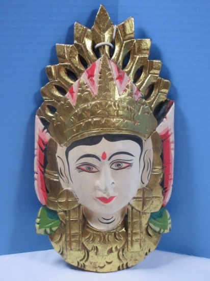 Artistic Collection of Balinese Hand Crafted Solid Wood Face Mask Wall D‚cor