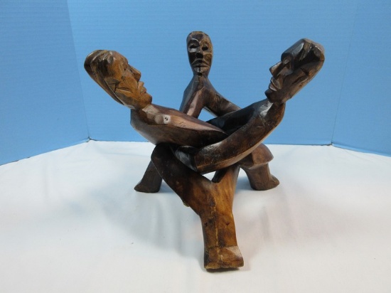 African Heritage Collection Hand Carved Wooden Unity Interlocking Marvel Sculpture