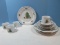16 pcs China Tienshan Holiday Hostess Pattern Christmas Tree Holly Border Dinnerware 4 pc?..