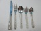 5 pc. Iconic Repousse Kirk Stieff Sterling Silverware Place Size Setting Glossy Finish New French