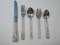5 pc. Iconic Repousse Kirk Stieff Sterling Silverware Place Size Setting Glossy Finish New French