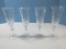 Set of 4 Cristal DeFlandre 24% Lead Crystal Salzburg Cut Pattern Fluted Champagne Glasses 8