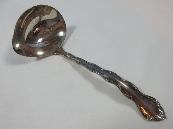 Reed & Barton Sterling Silver Tara Pattern #1955 Floral Scroll Design 6 5/8" Solid Gravy Ladle