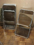 Rare Find!  Set of 4 Mid Century Modern Pilia Folding Chairs by Giancarlo Piretti for Castelli