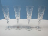 Set of 4 Signed Rogaska Crystal 8 5/8