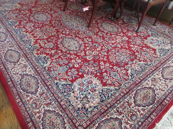 GOOD CON'D-Grandiose Couristan Kashmir Persian Classic Tabriz Style 100% Wool Pile Area Rug w/Fringe