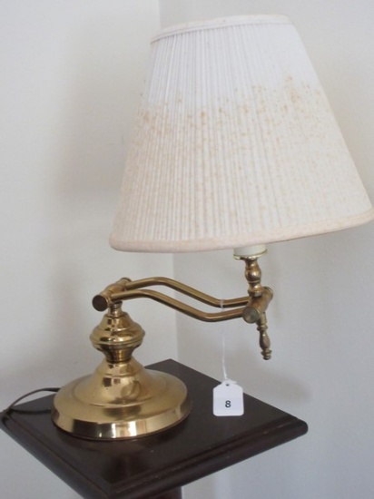 Brass Candlestick Adjustable Bankers Desk/Piano Lamp