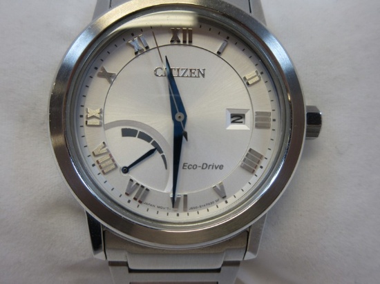 Citizen Men's Eco-Drive Stainless Steel Silver Tone Dai Watch