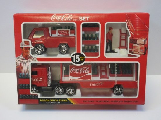 Awesome 15 Piece Coca-Cola Brand Set Tough w/ Steel Built to Last by Buddy L "Brute"