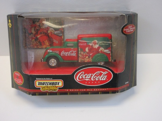 Coca-Cola Brand Matchbox Collectibles 1937 Dodge Airflow Christmas Delivery Truck