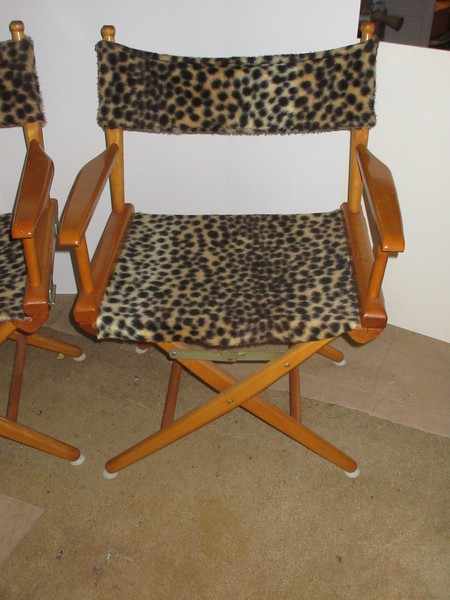 Leopard print folding online chair