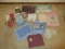 Lot 4 American Pacific Ent. Log Cabin Quilt Pattern Table Runners, Applique Equestrian Theme