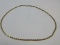 Stamped 14K Gold Rope Chain Necklace 24