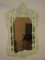Stunning Baroque Ornate Framed Wall Mirror Ivory Patin Molded Frame