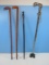 Lot Hand Carved Ebony Wooden 33 1/2