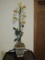 Bombay Co. Porcelain Flowering Vine Oriental Cobalt Blue Pattern Cache Pot Craquelure Patina