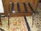 Post modern Stainless Folding Luggage and Baggage Rack stand w/ 4 Nylon Straps