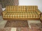 Phenomenal Howard Furniture Mfg. Mid Century Modern Oak Beam Frame Sofa Couch Low Back