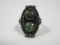 Sterling Lady's Native American Style Old Pawn Design Green Turquoise