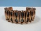 Vintage Renoir Espana Copper Cuff Bracelet Mid Century Modern Relief Design