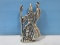 Sterling Celestial Mystical Wizard Jewelry Pendant 1 3/8