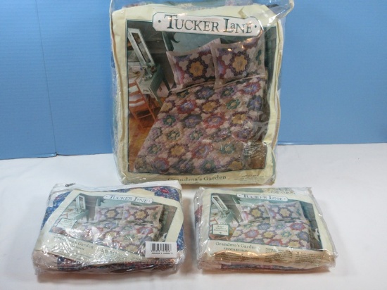 Tucker Lane American Classics Grandma's Garden/Granny's Garden Hand Quilted Patchwork King