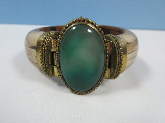 Trillionaire Maker Money & Luck Attracting Magic K Bracelet Bone, Brass Accent & Cobochon?.