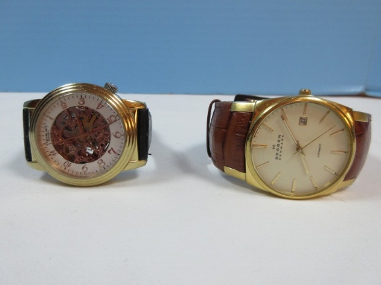 Lot Men's Skagen Denmark w/Date Wrist Watch 759L GLJ Estimate $115-175, Stohrling Original..