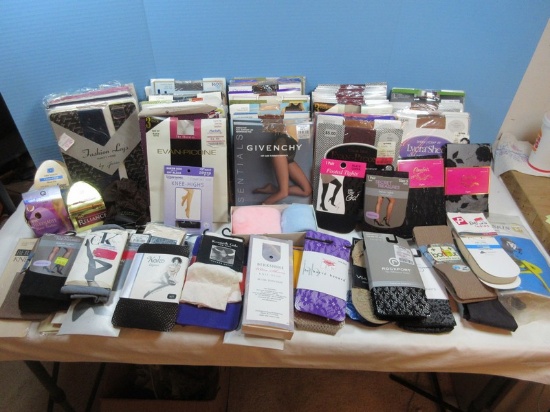 50 Plus New Lady's Sheer Pantyhose, Black Victorian Fishnet, Tights etc..