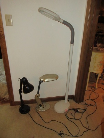 Lot Task Lighting Floor Gooseneck Lamp, Lights of American Sun Light Lamp, Black Desk Lamp