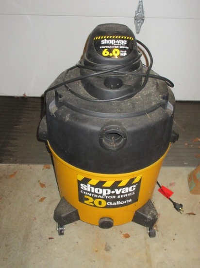 Shop Vac Contractor Series 20 Gallon Wet/Dry Vac 6.0 Peak HP  (No hose)