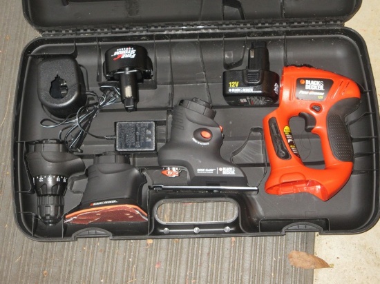Black & Decker Fire Storm 12 Volt Battery Multi Tool Quick Clamp Drill, Jigsaw & Mouse Sander?