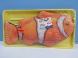 Novelty Fish Clown Hot Mitt in Supermarket Tray w/Label & Shrink Wrapped